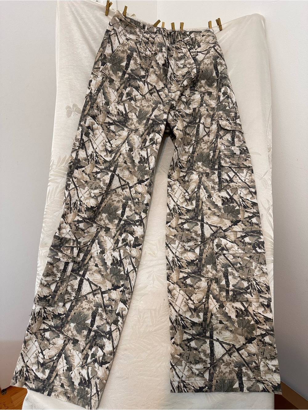 wild fable Beige & Gray Camo Cargo Pants